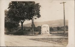 Monument in Lowman, NY Postcard