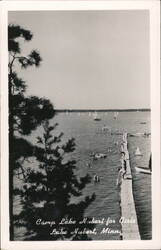 Camp Lake Hubert for Girls, Lake Hubert, MN Postcard