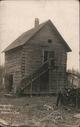 Old Log Jail, Brown County, Nashville, IN Postcard
