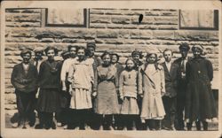 School Class Group Portrait, Burr Oak, KS 1913 Postcard