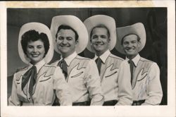 Western Music Group Studio Portrait, Signed Buddy Postcard