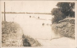 High Water at Portis, KS August 3, 1911 Postcard