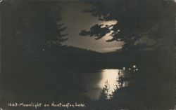 Moonlight on Huntington Lake, CA Postcard