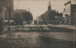 Parade on Republican Day, Berne, 1908 Postcard