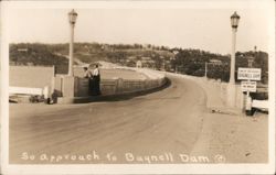 Southern Approach to Bagnell Dam Postcard