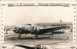 C-40 Transport Airplane, Selfridge Field Postcard