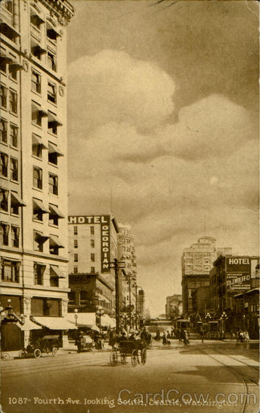 Fourth Ave Looking South Seattle Washington