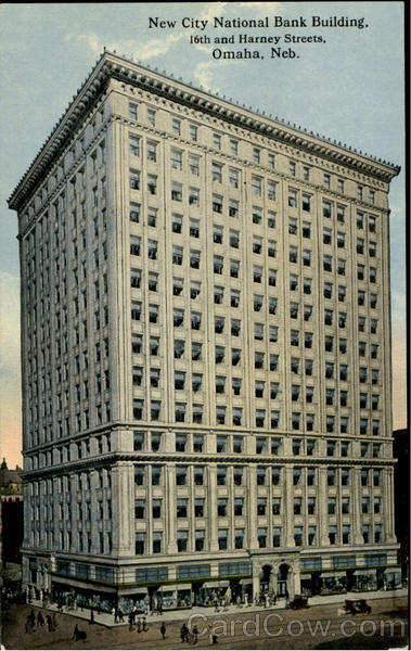 New City National Bank Building, 16th and Harney Streets Omaha Nebraska
