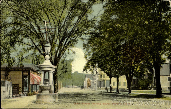 Main Street Looking South Monson Massachusetts