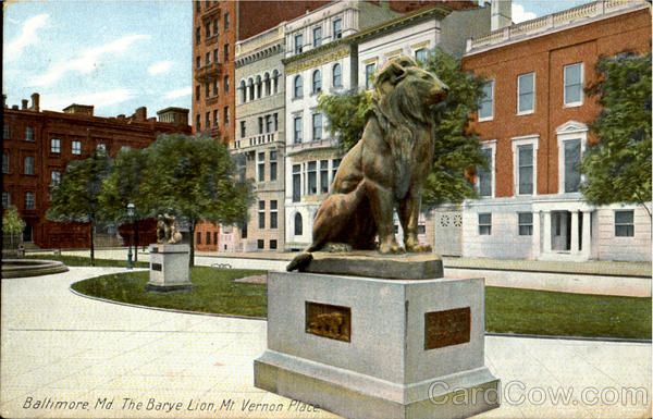 The Barye Lion Baltimore Maryland