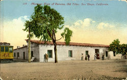 Marriage Place Of Ramona Old Town Postcard