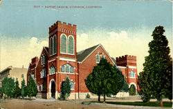 Baptist Church Riverside, CA Postcard Postcard