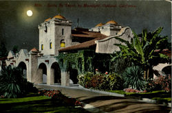 Santa Fe Depot By Moonlight Oakland, CA Postcard Postcard