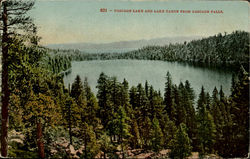 Cascade Lake And Lake Tahoe From Cascade Falls California Postcard Postcard