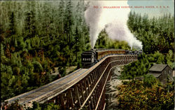 Dollarhide Trestle, Shasta Route S.P.R.R Railroad (Scenic) Postcard Postcard