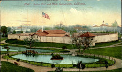Sutter Fort And Park Postcard