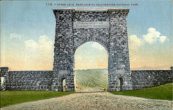 Stone Arch, Yellowstone National Park Postcard