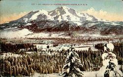 Mt. Shasta In Winter, Shasta Route S.P.R.R Postcard