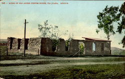 Ruins Of Old Adobe Custom House Tia Juana, Mexico Postcard Postcard