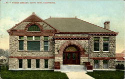 Public Library Postcard