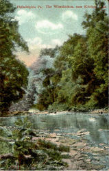 The Wissahickon Near Kitchen Line Postcard