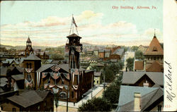 City Building Postcard