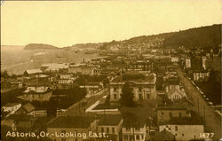 Astoria Looking East Oregon Postcard Postcard