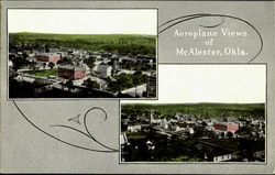 AeropLane View Of McAlester Postcard