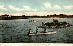 Lake At Chilocco Indian School Postcard
