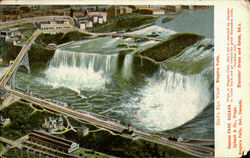 Bird's Eye View Niagara Falls Postcard