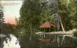 Landing At Church Island Postcard