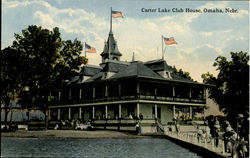 Carter Lake Club House, 16th and Harney Streets Postcard