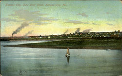 Kansas City Kaw River Front Postcard