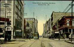 Walnut Street, North from 12th Street Postcard