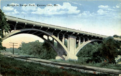 Bridge In Swope Park Kansas City, MO Postcard Postcard