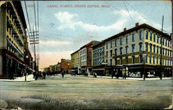 Canal Street Grand Rapids, MI Postcard Postcard