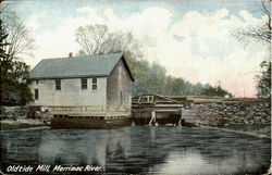 Oldtide Mill, Merrimac River Hampton, NH Postcard Postcard