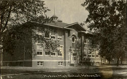 Hebron High School Illinois Postcard Postcard