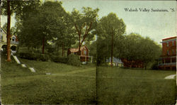 Wabash Valley Sanitarium (S.O.A.) Left Half Fayette, IN Postcard 