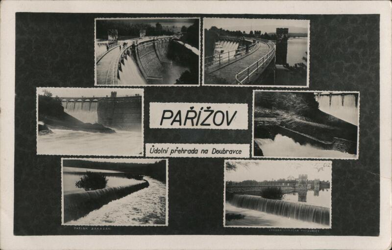 Parižov Dam on the Doubrava River, Czechoslovakia