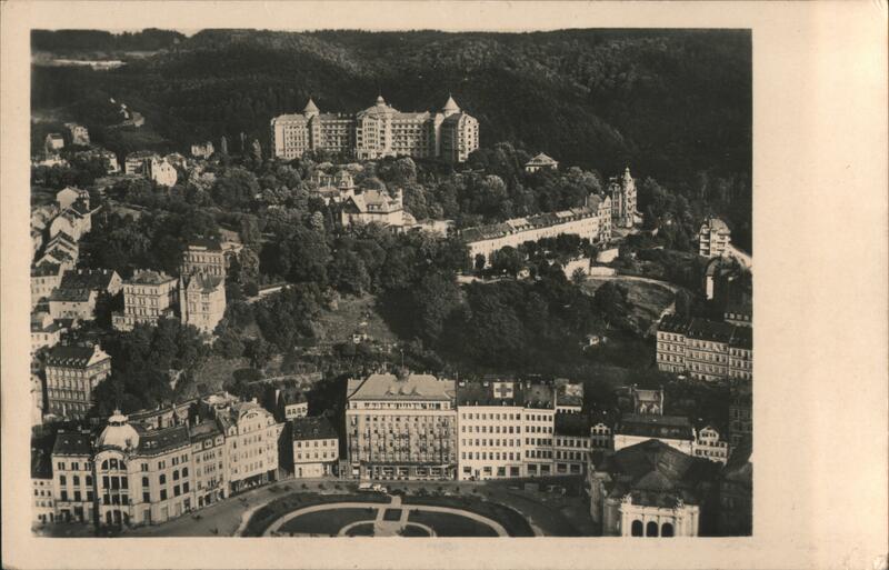 Karlovy Vary, Czech Republic - Aerial View Czechoslovakia