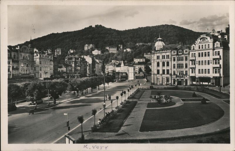 Karlovy Vary, President Beneš Square, Czechoslovakia