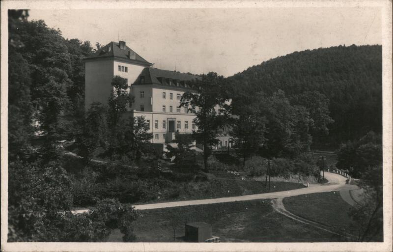 Sanatorium Machov, Czechoslovakia, Vintage Postcard