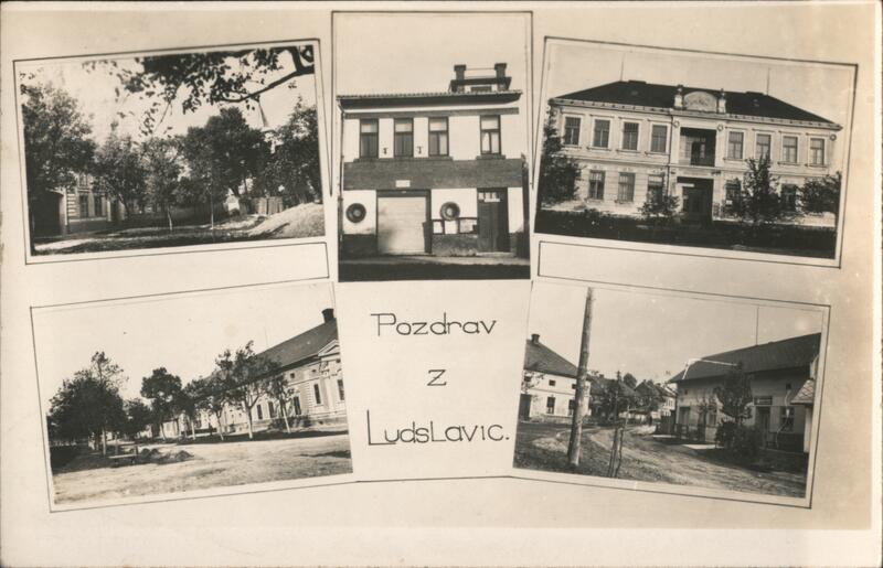 Pazdrav z Ludslavic, Six View Postcard Ludslavice Czechoslovakia
