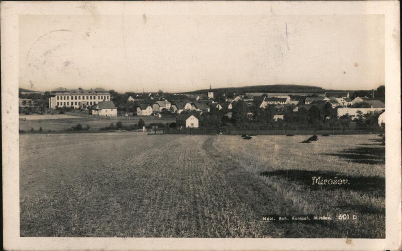 Vintage View of Mirosov, Czech Republic Czechoslovakia