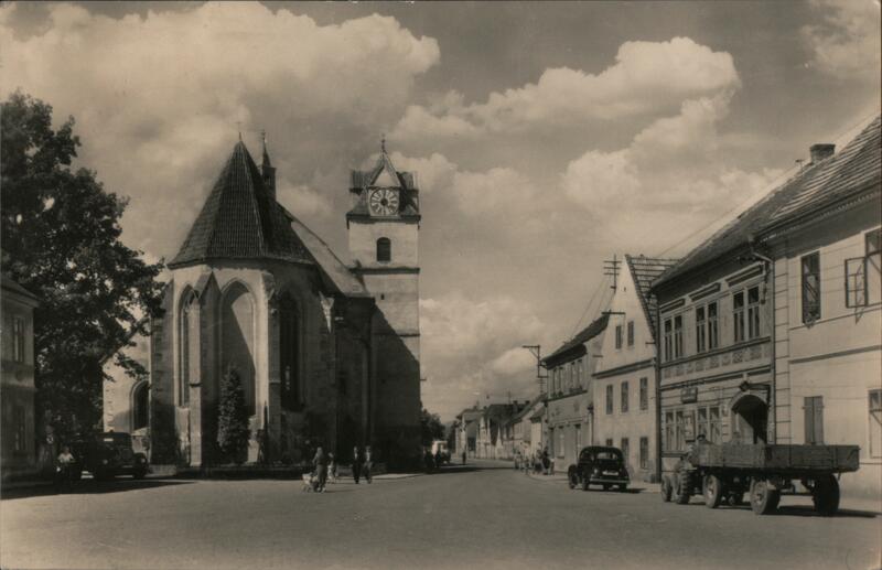 Horšovský Týn, Church and Street View Czechoslovakia