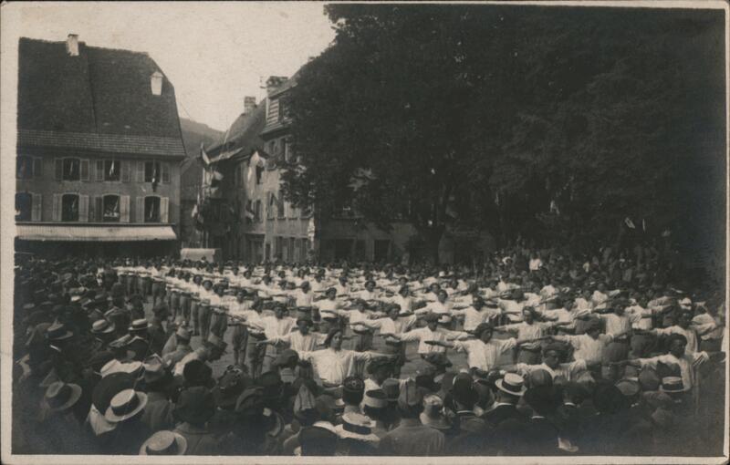 Crowd Watching Gymnasts, Marsannay-la-Côte, France