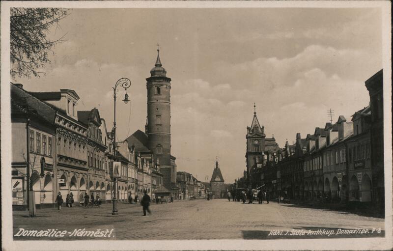 Domažlice, Bohemia, Czechoslovakia - Namesti Square