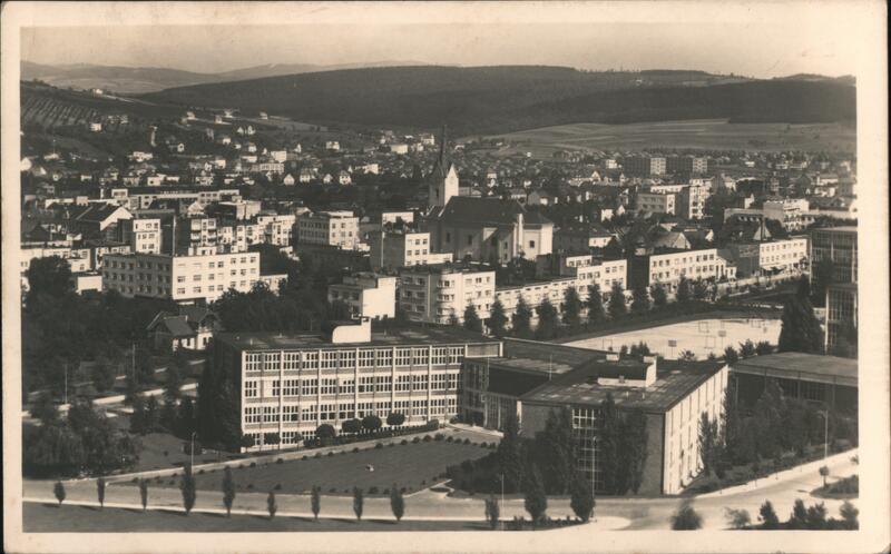 Zlin, Czechoslovakia - Aerial View