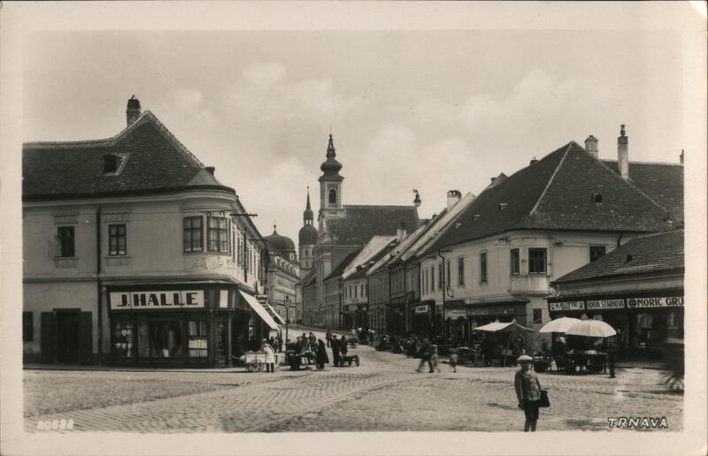 Street Scene in Trnava, Slovakia Eastern Europe